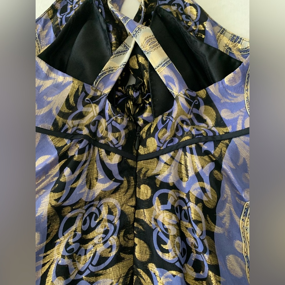 Nicole Miller Silk/Metallic Dress - Picture 3 of 9